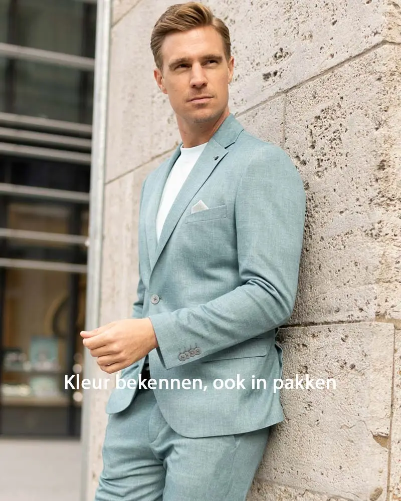 Kleur bekennen ook in pakken