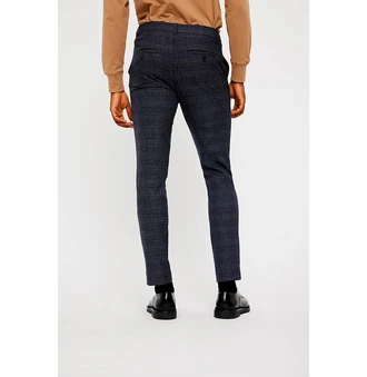 Plain 30884 dark blue check